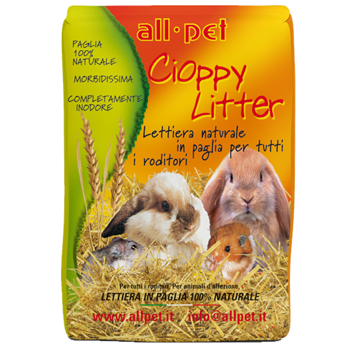 Cioppy litter paglia - 1 kg - H2zoo